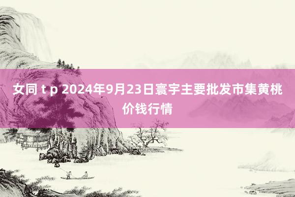 女同 t p 2024年9月23日寰宇主要批发市集黄桃价钱行情