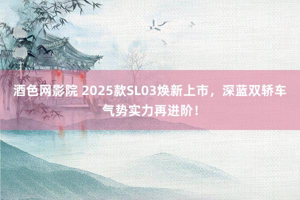 酒色网影院 2025款SL03焕新上市，深蓝双轿车气势实力再进阶！