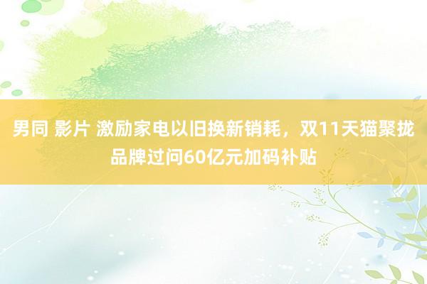 男同 影片 激励家电以旧换新销耗，双11天猫聚拢品牌过问60亿元加码补贴