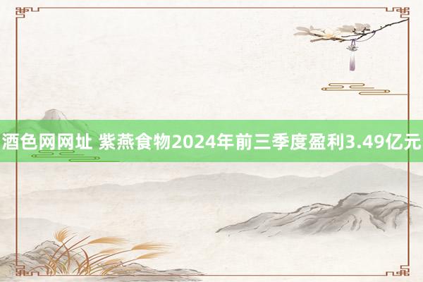 酒色网网址 紫燕食物2024年前三季度盈利3.49亿元