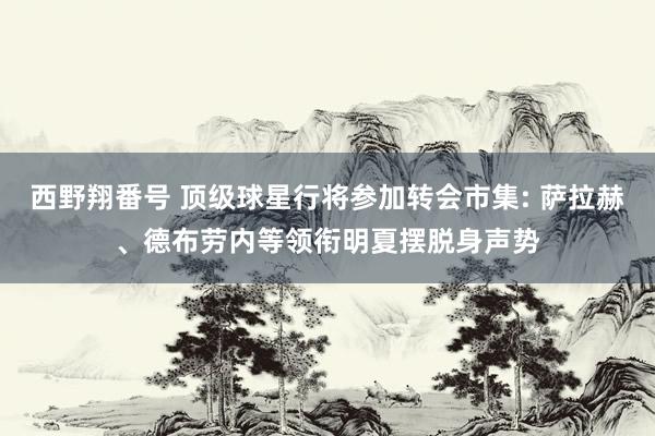 西野翔番号 顶级球星行将参加转会市集: 萨拉赫、德布劳内等领衔明夏摆脱身声势